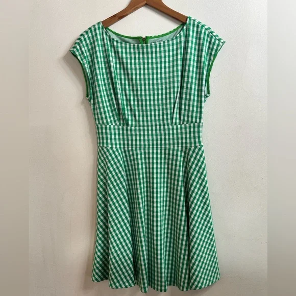 Kate Spade Gingham Dress with matching coin pouch